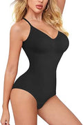 BRABIC Womens' Seamless Sleeveless V-Neck Bodysuit Shapewear - Tummy