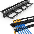 Patch Panel 24 Port RJ45 CAT6 Patch Panel for 19 in Rack - Clean Cable