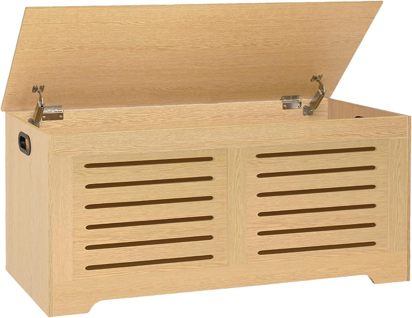 DINZI LVJ Wooden Storage Chest with Safety Hinges for Home Use
