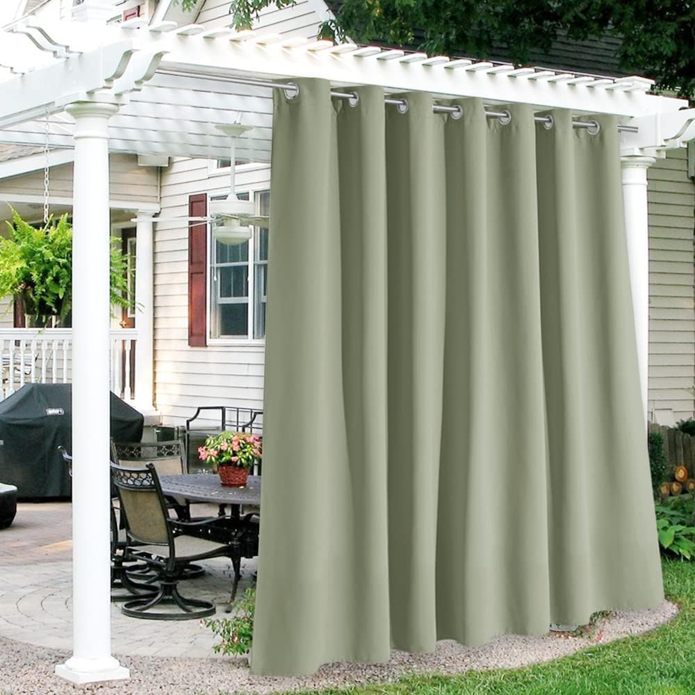 RYB HOME Extra Wide Outdoor Curtains for Privacy and Style