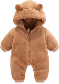 Warm Bear-Ear Hooded Snowsuit for Infants