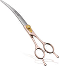 Fenice Peak Curved Dog Grooming Scissors 7.5in - Precise, Comfortable