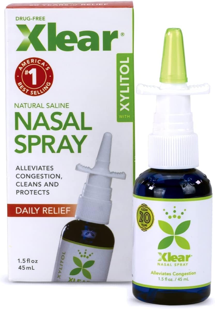 Xlear Natural Nasal Spray with Xylitol for Sinus Relief