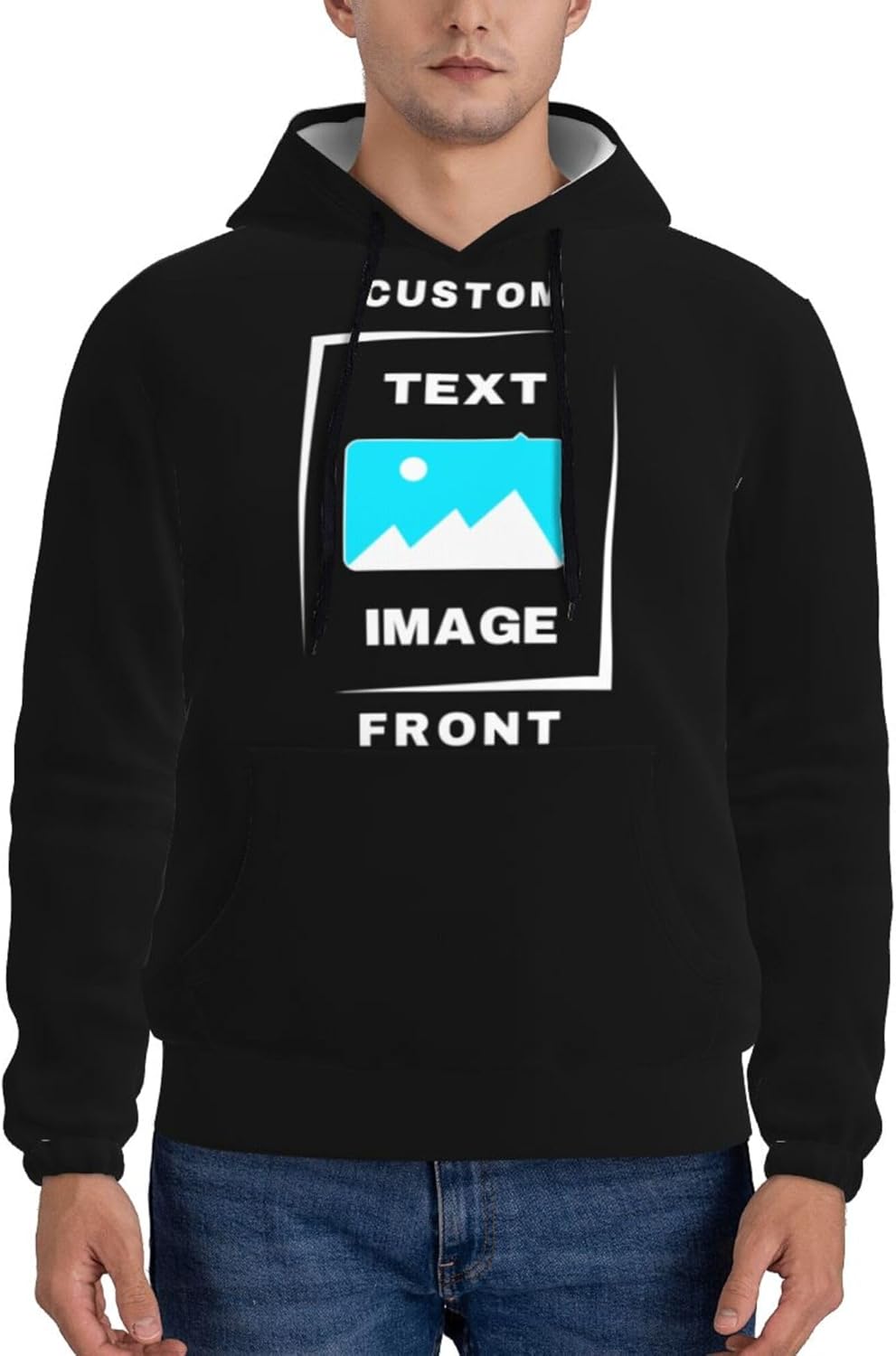Personalized Anime Hoodie - Black Essentials