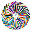 Huaxing Permanent Adhesive Vinyl Bundle - 90 Pack 12in x 12in Sheets