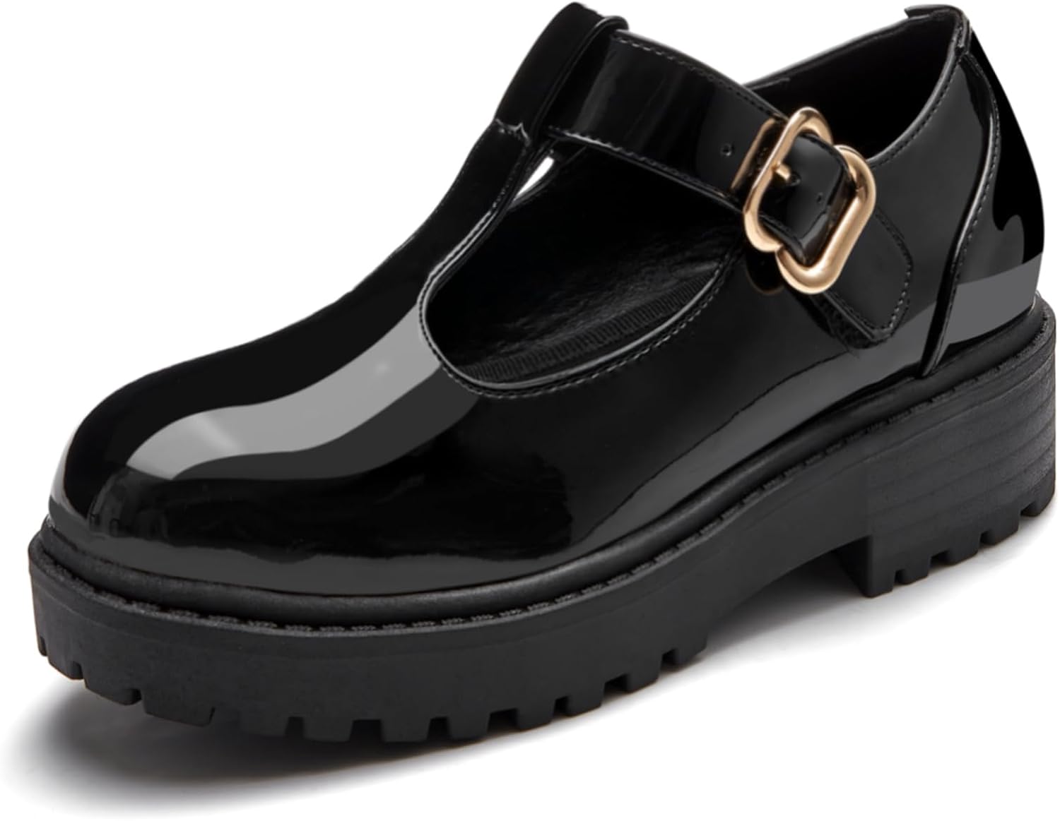 Coutgo Girls Mary Jane Dress Shoes for School Uniforms and Play