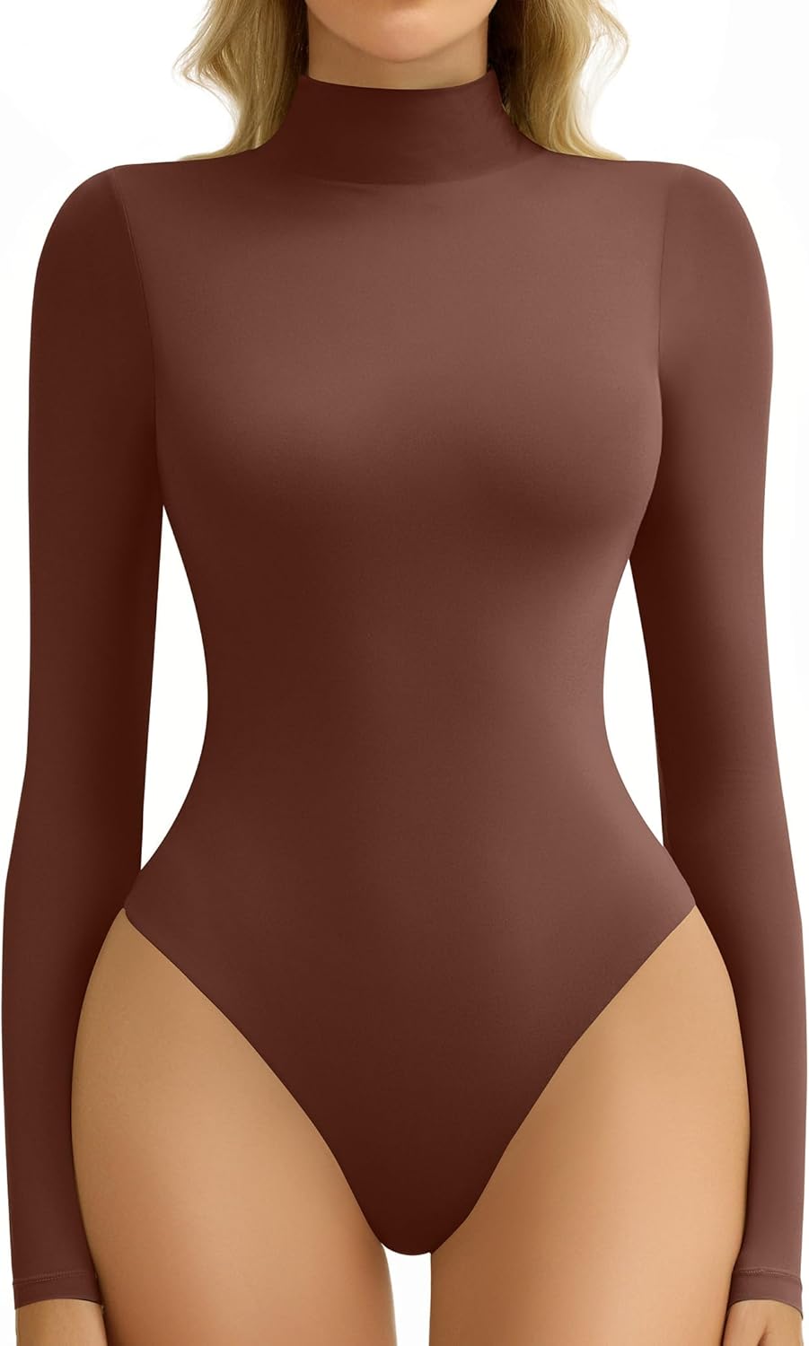 Avidlove High Neck Long Sleeve Bodysuit for Women - Soft & Stylish
