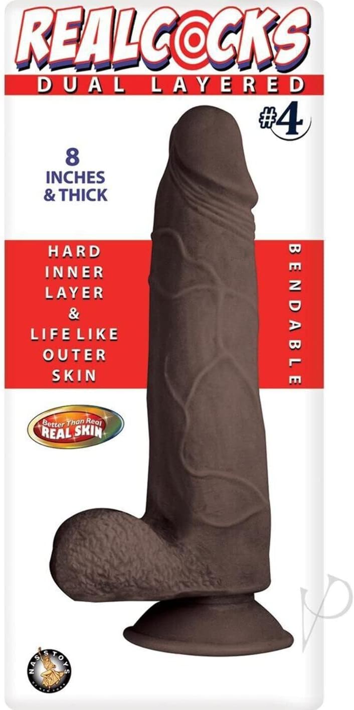 REALCOCKS Dual Layered #4-Dark Brown for Ultimate Pleasure