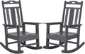 Outdoor Rocking Chairs Set of 2 - Oversized Porch Rockers for Adults