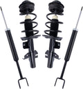 TRQ Front and Rear Strut & Coil Spring Assembly Set Compatible