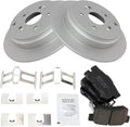 TRQ Rear Brake Pad & Rotor Kit for 2007-2012 Acura RDX