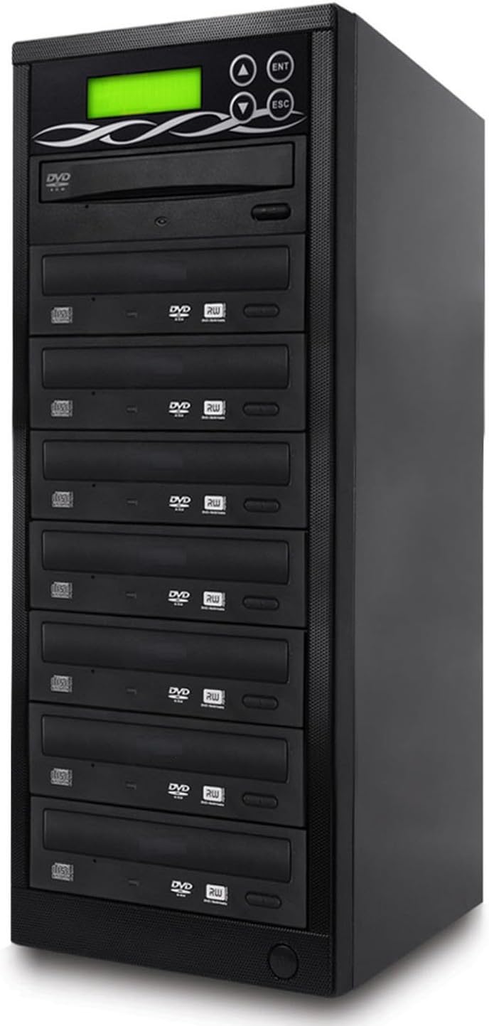 BestDuplicator Target DVD CD Duplicator with 7 Targets Black