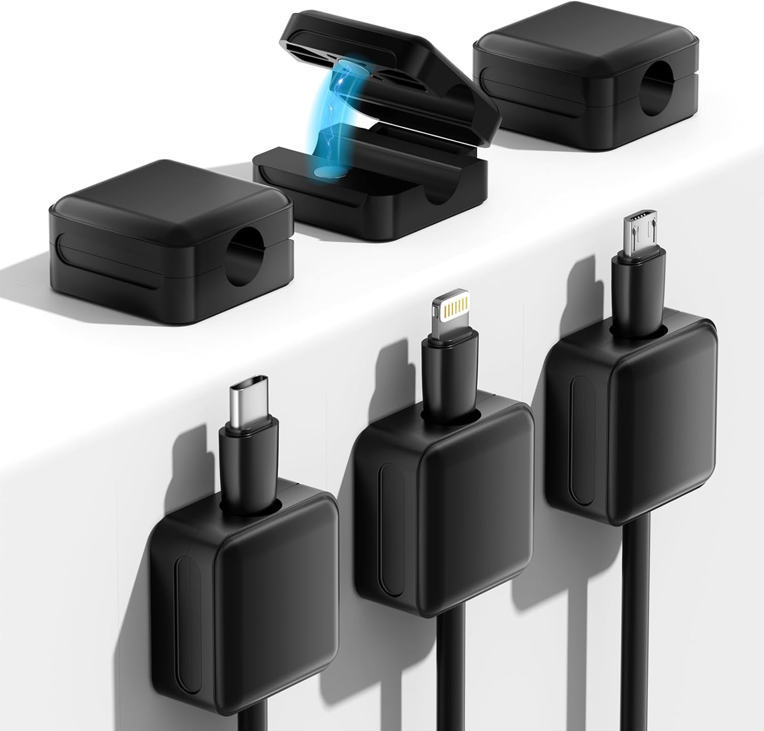 Compact Magnetic Cord Organizer - Effortless Cable Management