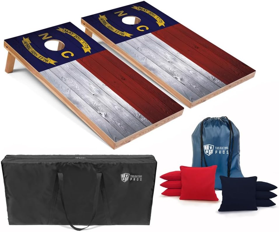 Regulation Cornhole Boards Set with Bean Bags and Carrying Cases