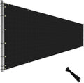 Fence Privacy Screen Black 6 ft x 62 ft - Durable Outdoor Shade Cloth