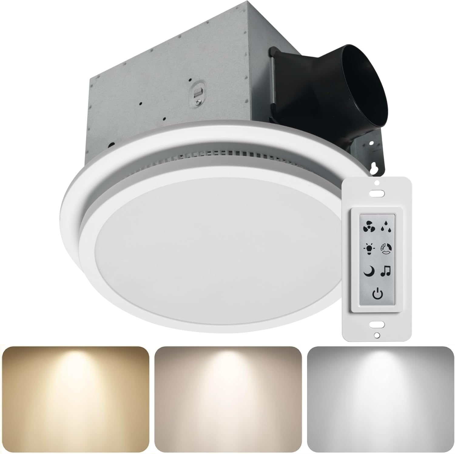 Homewerks 7130-20-BT Humidity Sensor Fan with Bluetooth Speaker