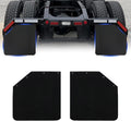 24 x 24in Mud Flaps for Semi Trucks - Heavy Duty TPE Polymer Splash