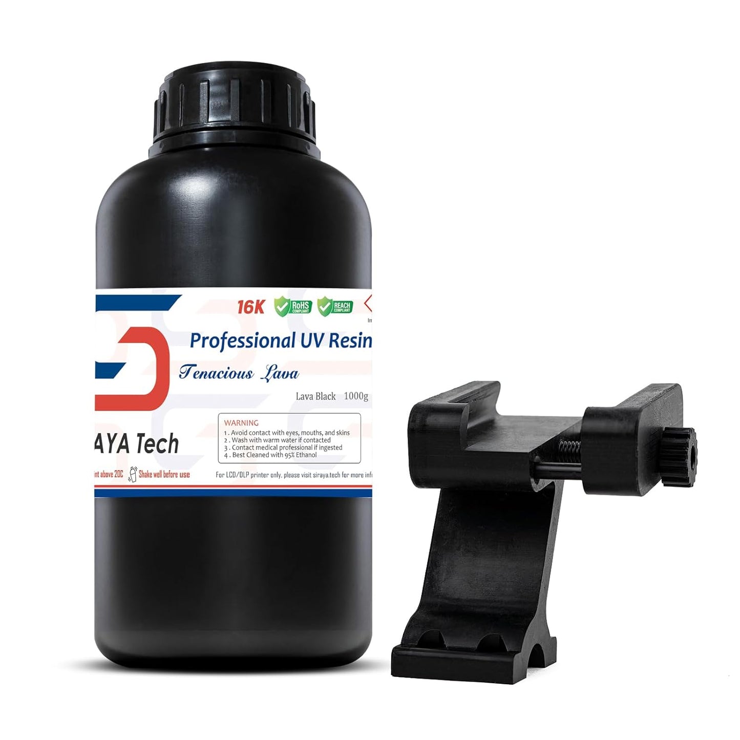 Siraya Tech Tenacious Lava Black Resin for 3D Printers