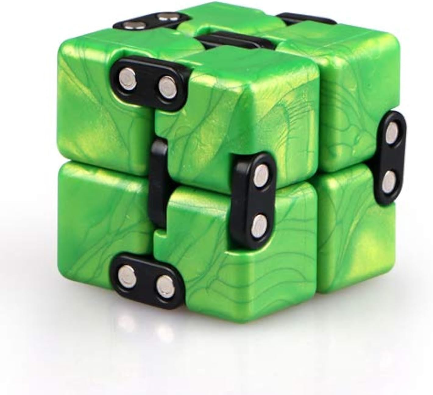 QIYI Golden Elephant Infinity Cube: Stress Relief & Style (Emerald Green)