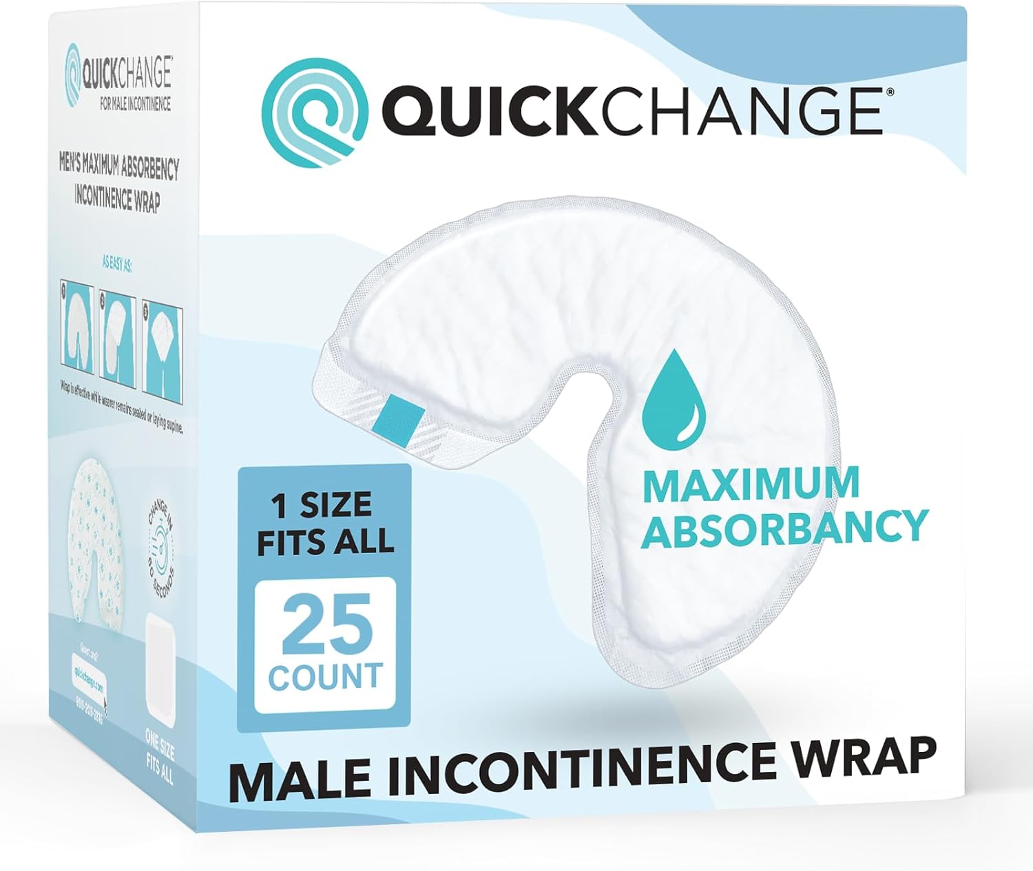 QuickChange Mens Overnight Incontinence Wrap for Maximum Comfort