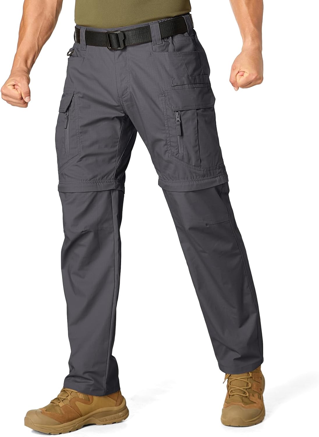 Men's Flex Stretch Convertible Tactical Pants for Outdoor Work
