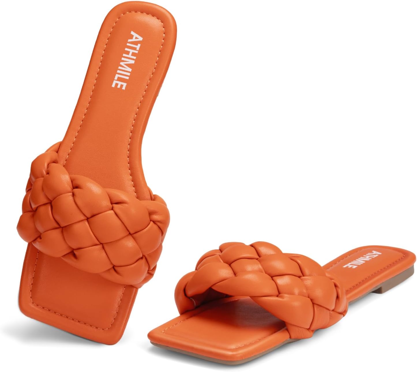 ATHMILE Braided Womens Sandals for Summer Fashion and Comfort