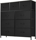 DUMOS Dresser for Bedroom with 9 Drawers and Sturdy Frame
