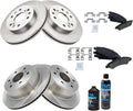 Front & Rear Brake Pad & Rotor Kit Ceramic Compatible with 08-14 GM