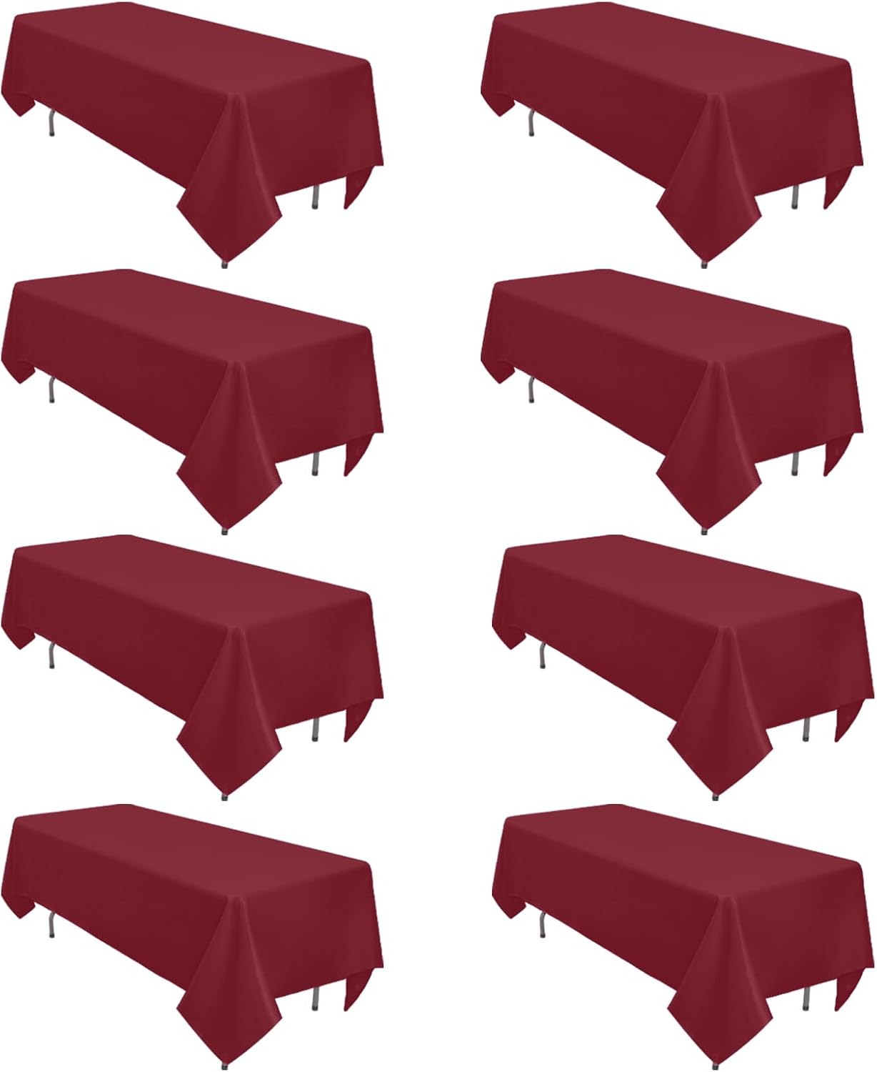 Burgundy Tablecloths 60 x 102 Inch for Elegant Events