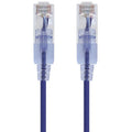 Cat6A 10ft Purple 10-Pack SlimRun Patch Cables - Slim High-Density Fit