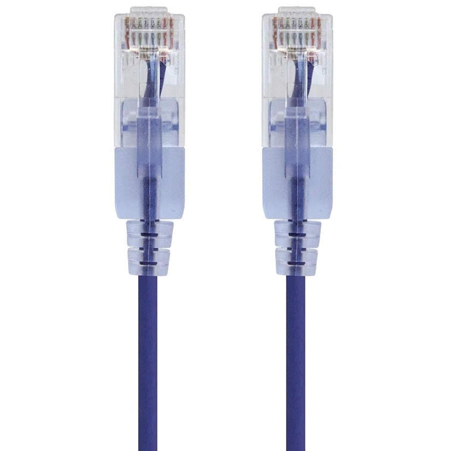 Monoprice SlimRun Cat6A 10ft Purple Patch Cable 10-Pack