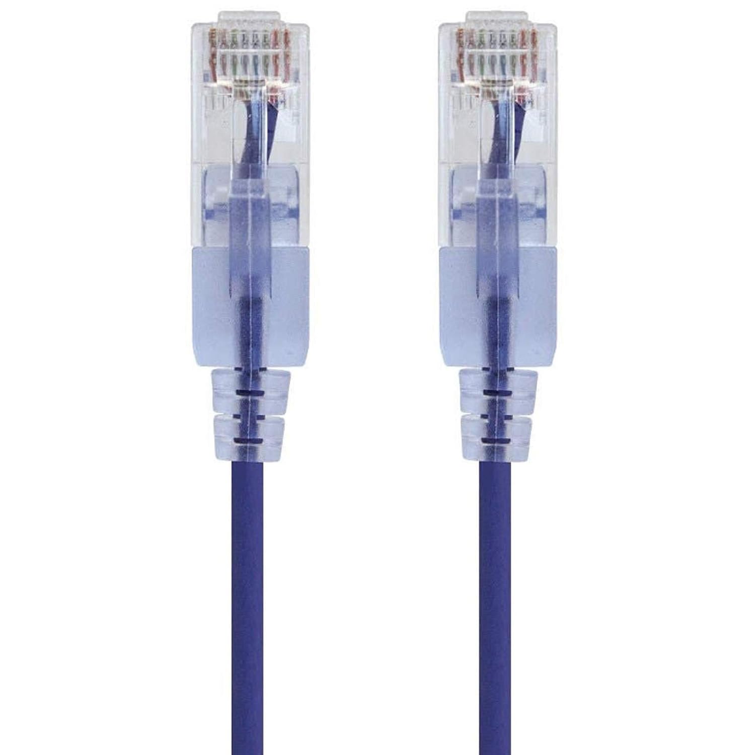 Monoprice SlimRun Cat6A 10ft Purple Patch Cable 10-Pack