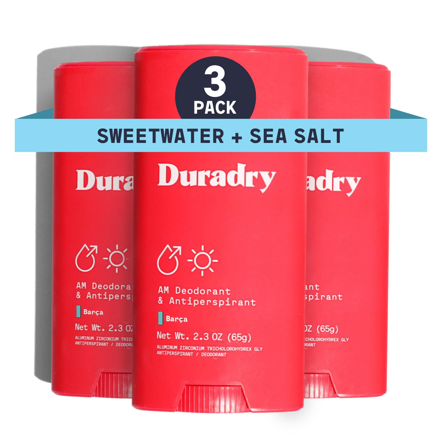 Duradry Antiperspirant Deodorant for Women and Men - Clean Formula