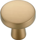30 Pack Champagne Bronze Cabinet Knobs 1 in Mini Round - Solid