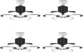 LED Garage Light Bulbs 100W 6000K - 4 Pack Bright Adjustable Panels