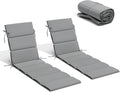 Chaise Lounge Cushion Set 80in x 26in - Waterproof Foldable Outdoor