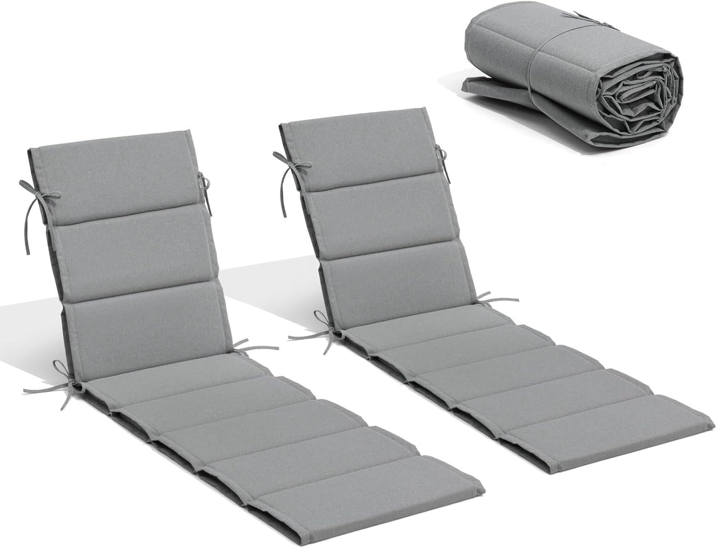 Crestlive Products Chaise Lounge Cushion Set for Outdoor Comfort