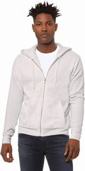 Bella & Canvas 3739 Unisex Poly-Cotton Fleece Full-Zip Hoodie