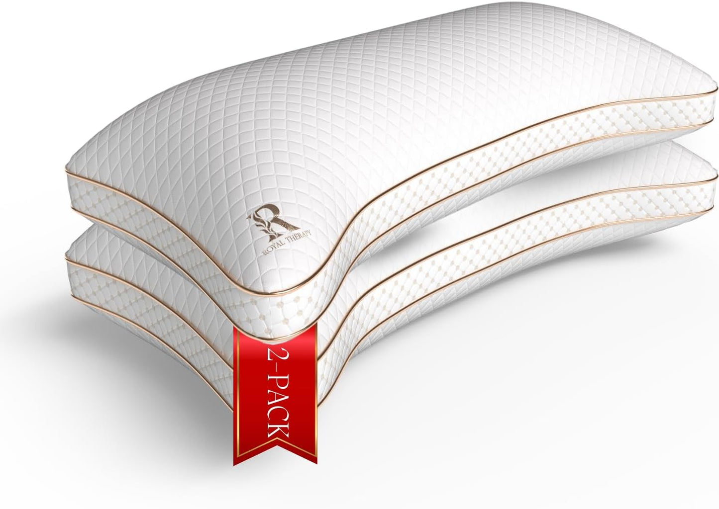 Royal Therapy Adjustable Shredded Memory Foam Pillows for Sleep