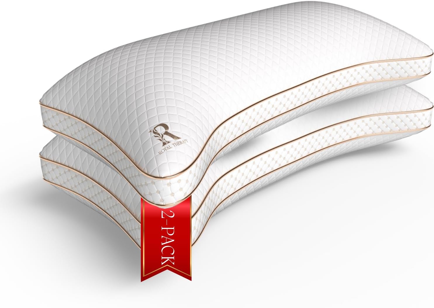 Royal Therapy Adjustable Shredded Memory Foam Pillows for Sleep