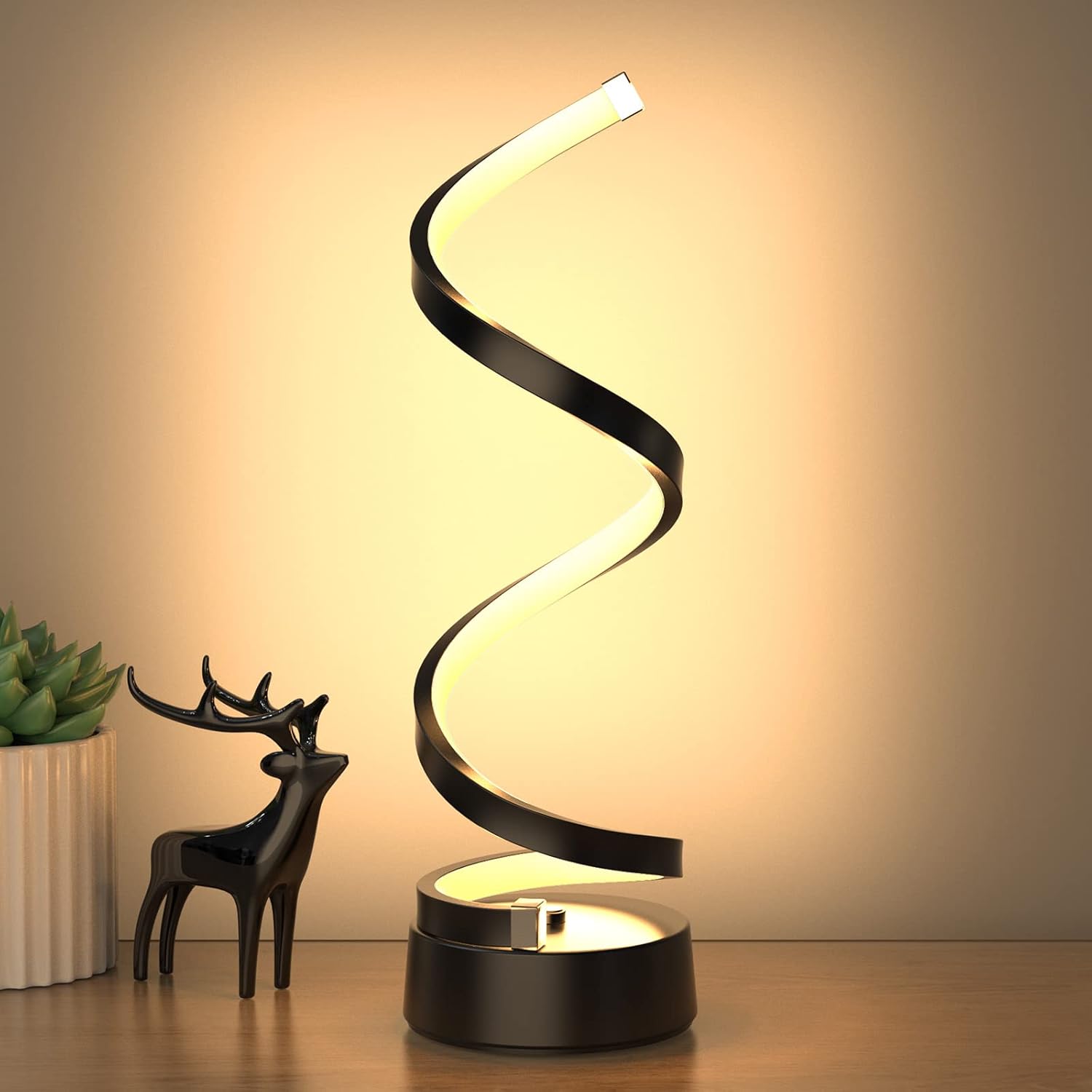 NUUR Classic Spiral LED Table Lamp - Dimmable Touch Control