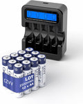 Rechargeable Lithium AA 1.5V Batteries 12-Pack - Long Life, Fast