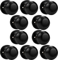 Probrico Flat Black Dummy Door Knobs 10 Pack - Simple Closet Solution