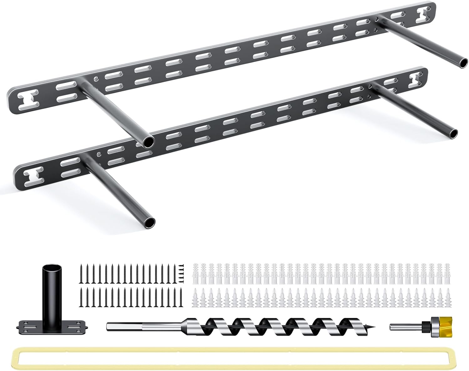 Heavy Duty Floating Shelf Bracket Kit for Elegant Home Decor