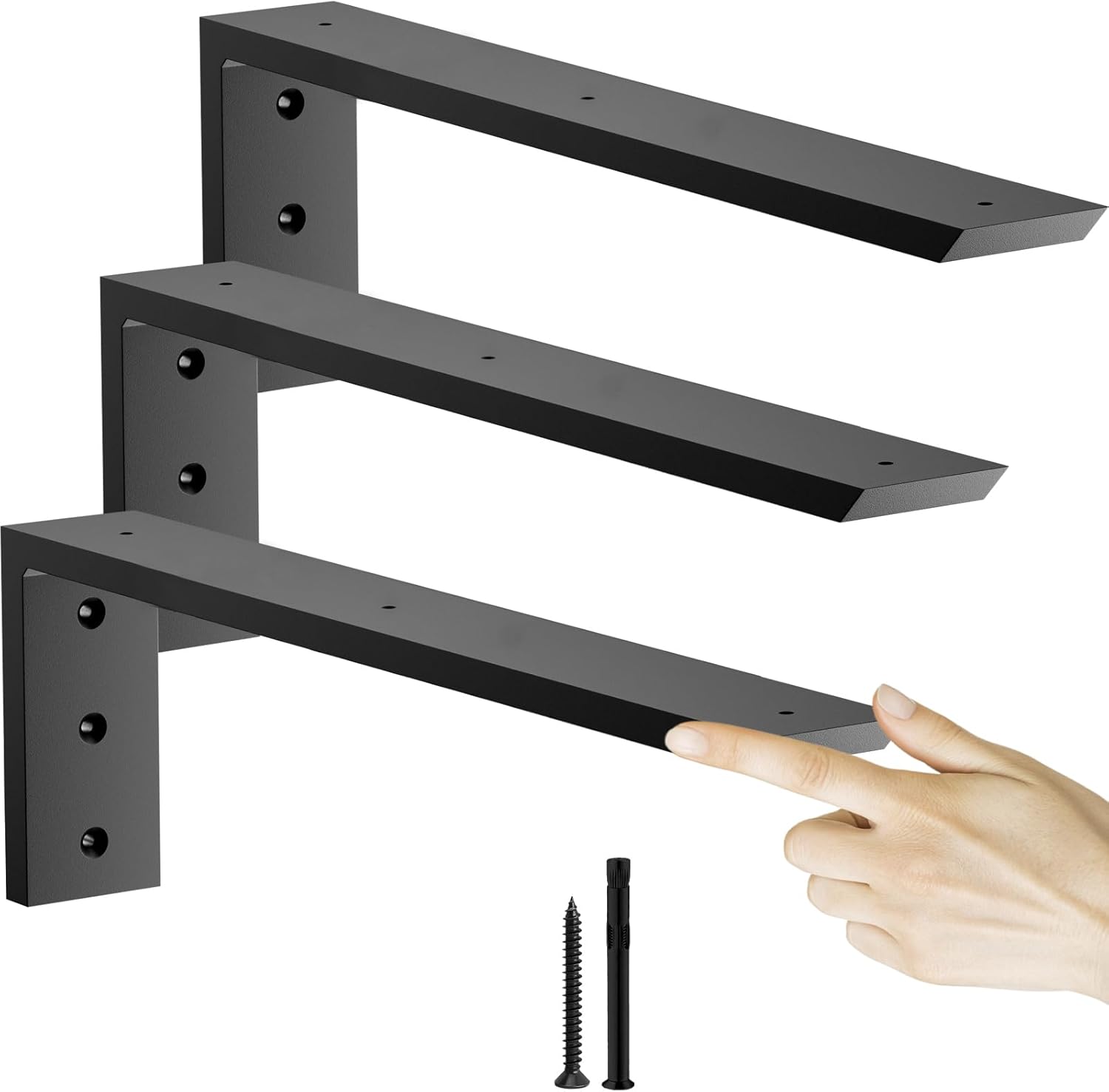 Premium Heavy Duty Granite Countertop Support Brackets 16 in