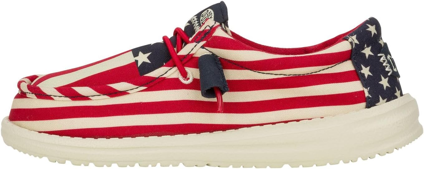 Hey Dude Kids Wally Americana Loafer for Summer Fun and Style