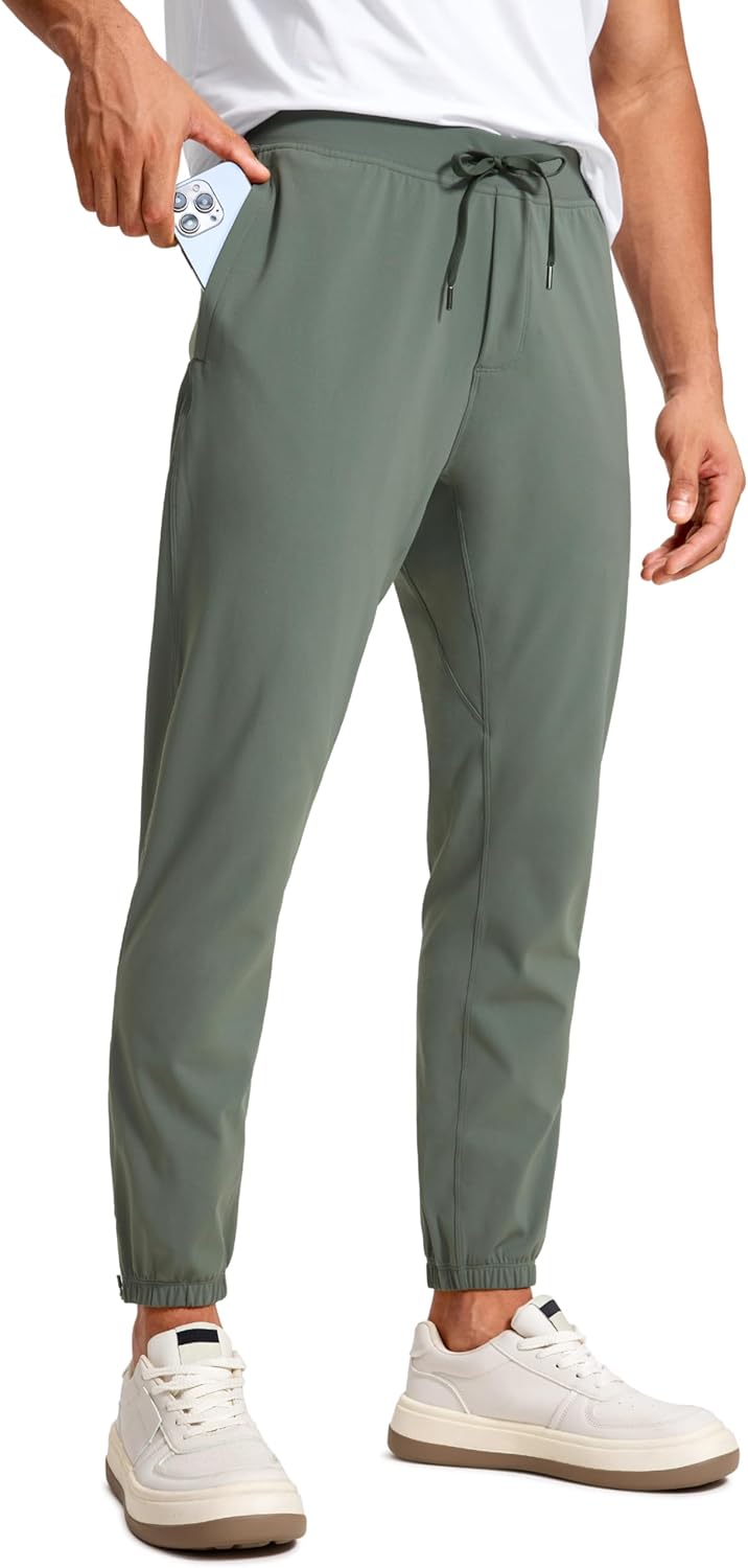 CRZ YOGA Mens 4-Way Stretch Comfy Athletic Pants for Workouts
