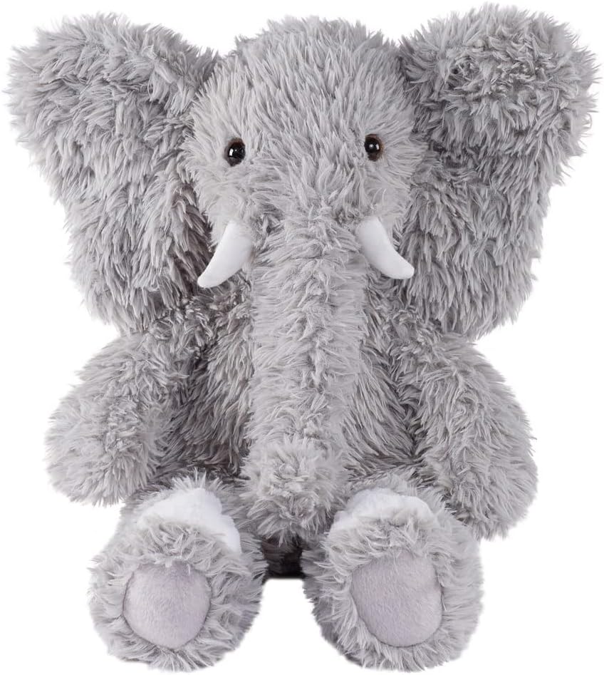 Soft Elephant Stuffed Animal - Adorable Gray Plush Toy 18 Inch