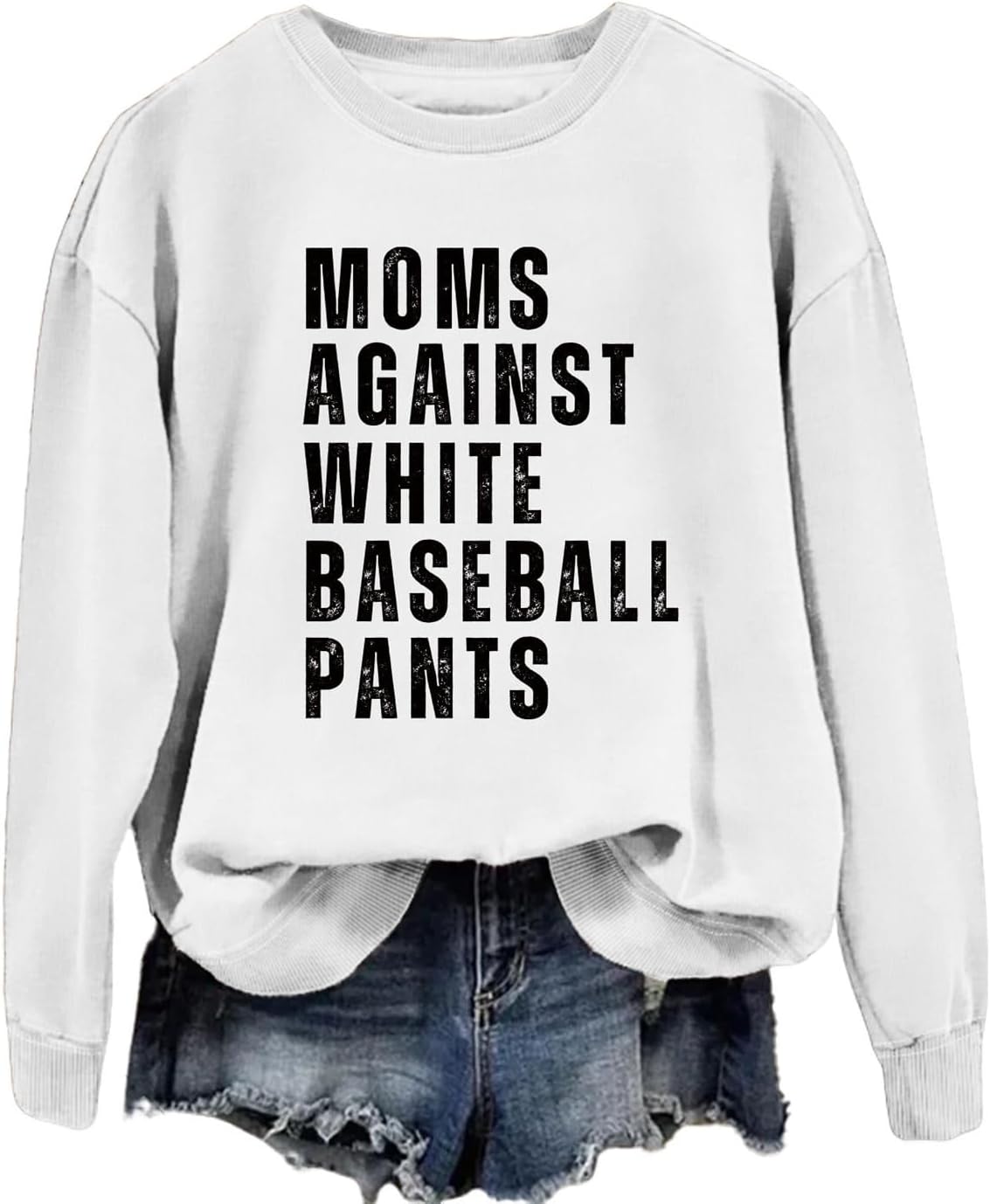Stay Stylish & Cozy: Baseball Mom Crewneck Sweater