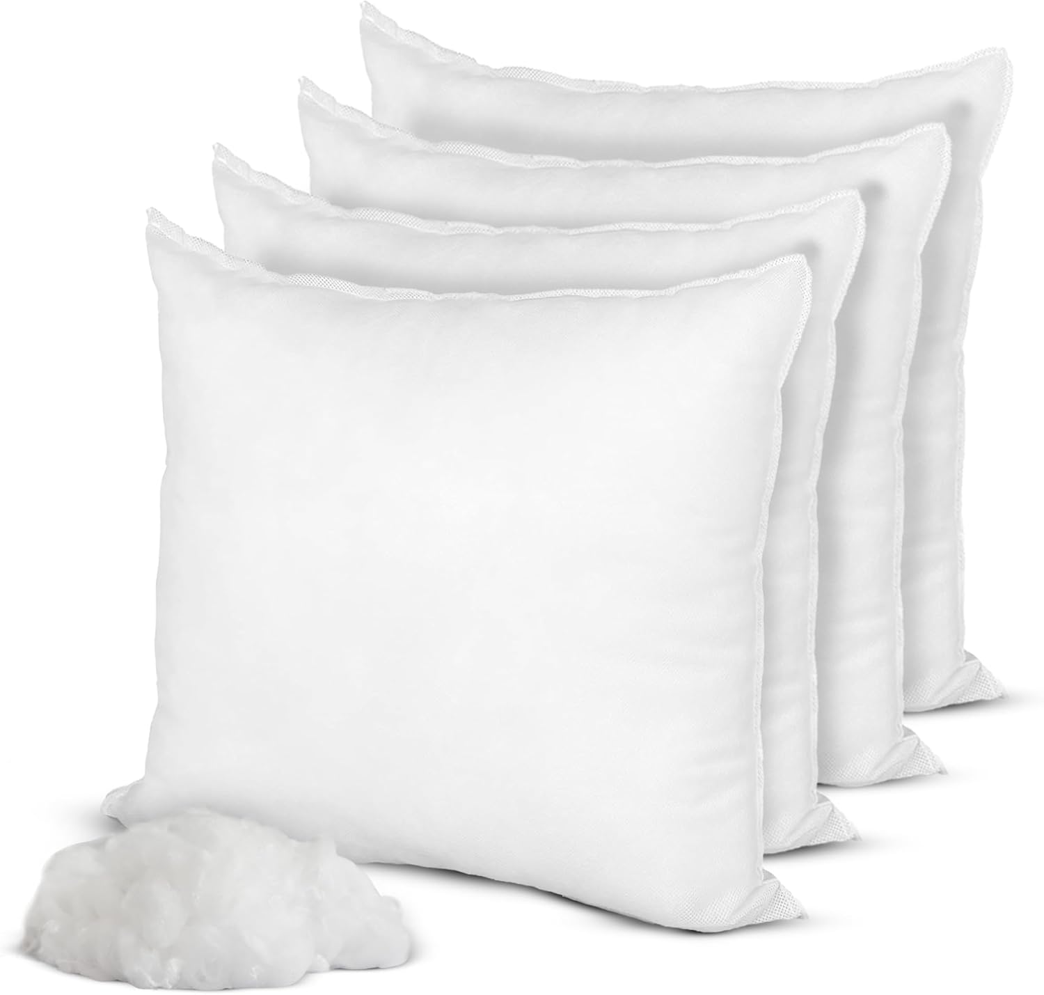 Hometex 4-Pack 18x18 Throw Pillow Inserts for Ultimate Comfort